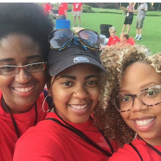 A few of our Sorors volunteeted at the Peachtree Road Race this morning.jpg.jpg.jpgMeaning they were up at 4 something getting ready to do service.jpg.jpg